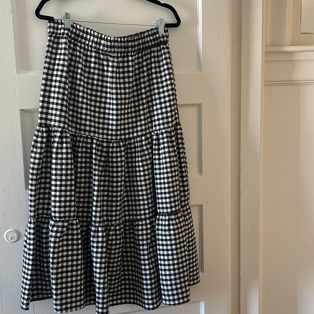 Gingham maxi skirt NWOT